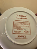 Vintage 1989 Artaffects "London" Collector Plate by Lou Marchetti – Limited Edition
