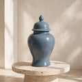 Slate Blue Ceramic Ginger Jar