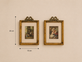 Mini Antique Style Romantic Wall Art Duo
