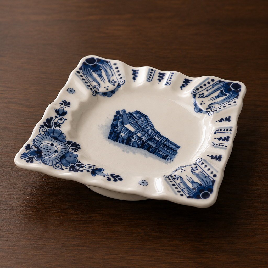 Handmade DeWit Delft Ashtray