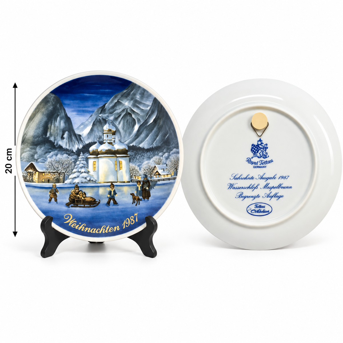 Royal Tettau Germany – Vintage Christmas 1987 Limited Edition Porcelain Plate