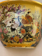 Royal Satsuma Hand-Painted wall pocket