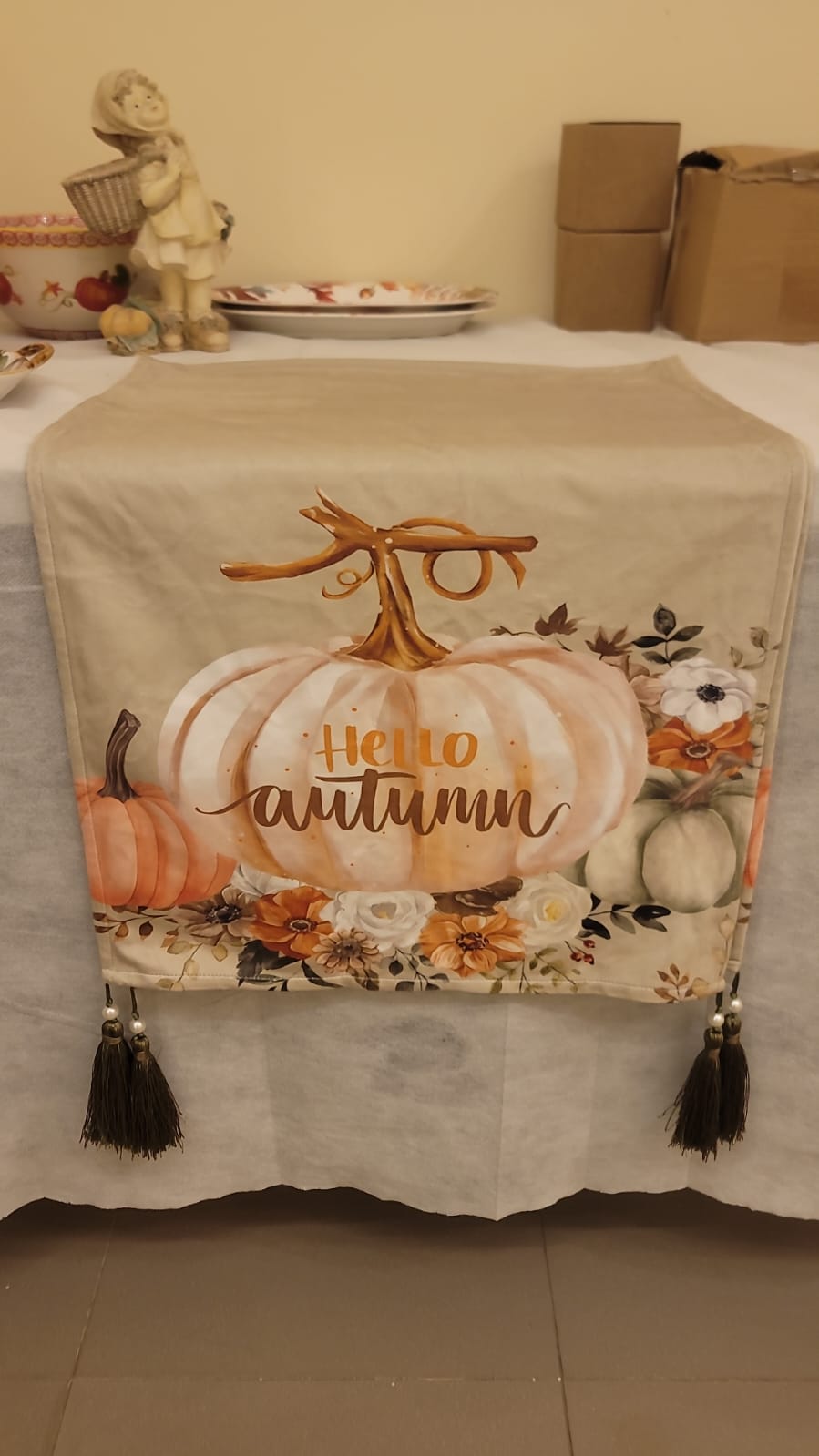 Hello Fall – Autumn Leaves Table Runner 🍂