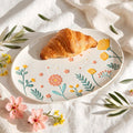 Imported Ceramic Oval Floral Tray 🌷-Home Center UAE