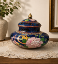 Midnight Bloom Cloisonné Bonbonnière