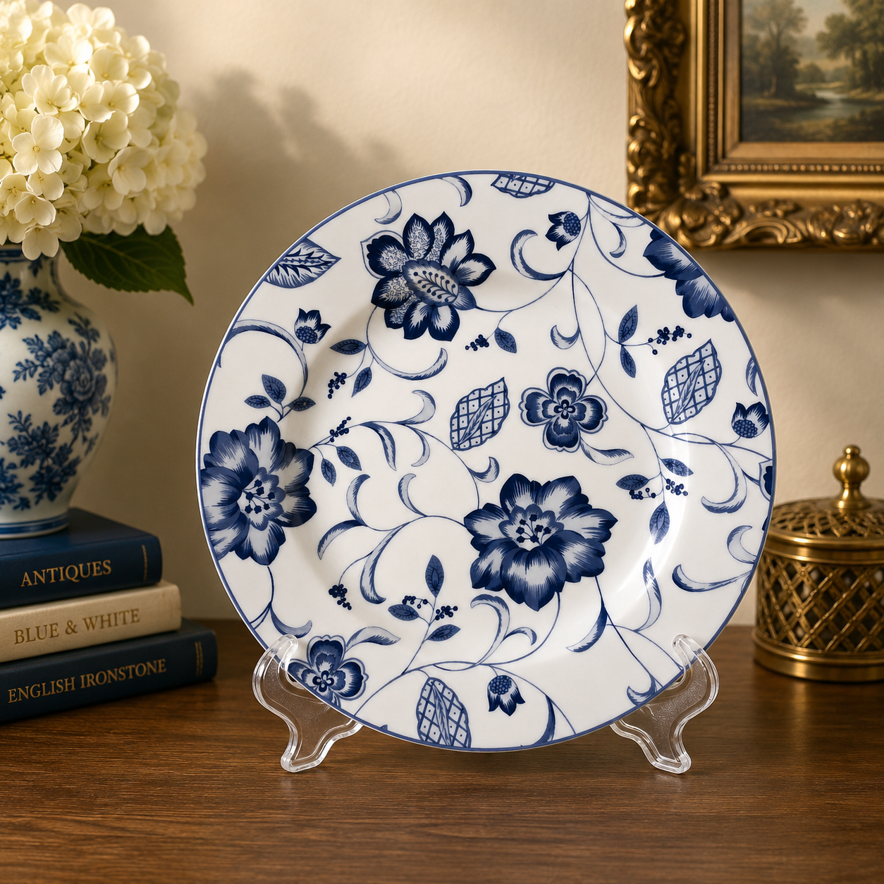 Churchill Printed Petals Plate