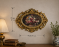 Ornate Resin Frame Floral Canvas Wall Art