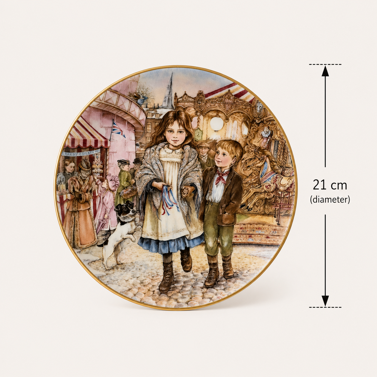 Royal Worcester "Fairground Magic" Collector Plate (1989)