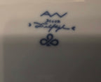 Vintage August Warnecke "Delfzijl" Blue & White Porcelain Plates - Set of 2