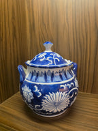 Bleu Blanc Ceramic Bonbonnière Bowl