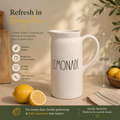 Classic Lemonade Ceramic Pitcher – 22 cm