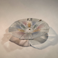 Vintage Japanese Cut Glass Serving Bowl – Iridescent Elegance
