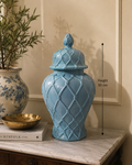 Sky Blue Ceramic Ginger Jar – 50 cm