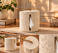 🤍 The Ivory Stone Tissue Box