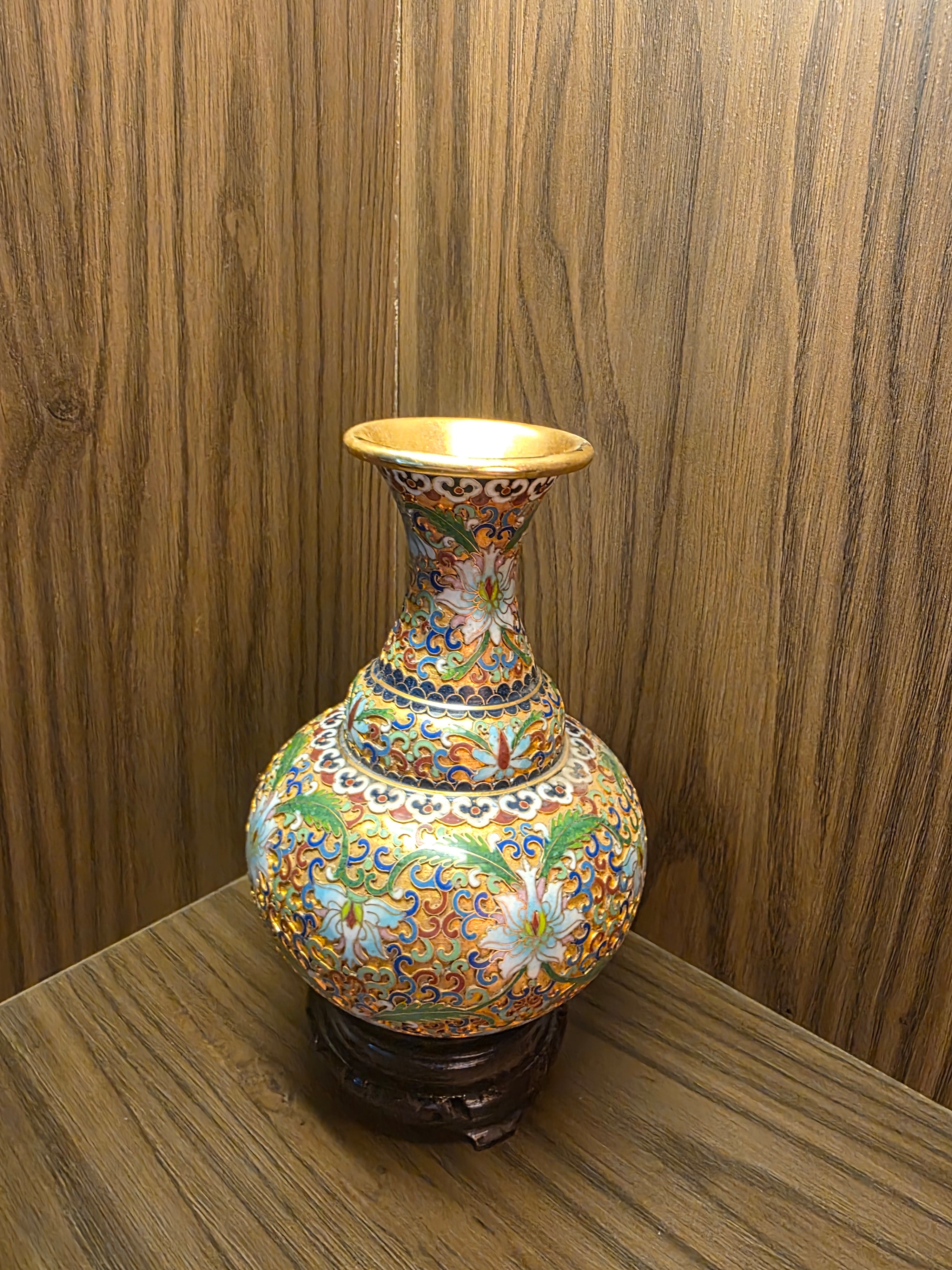 Imperial Cloisonné Floral Vase