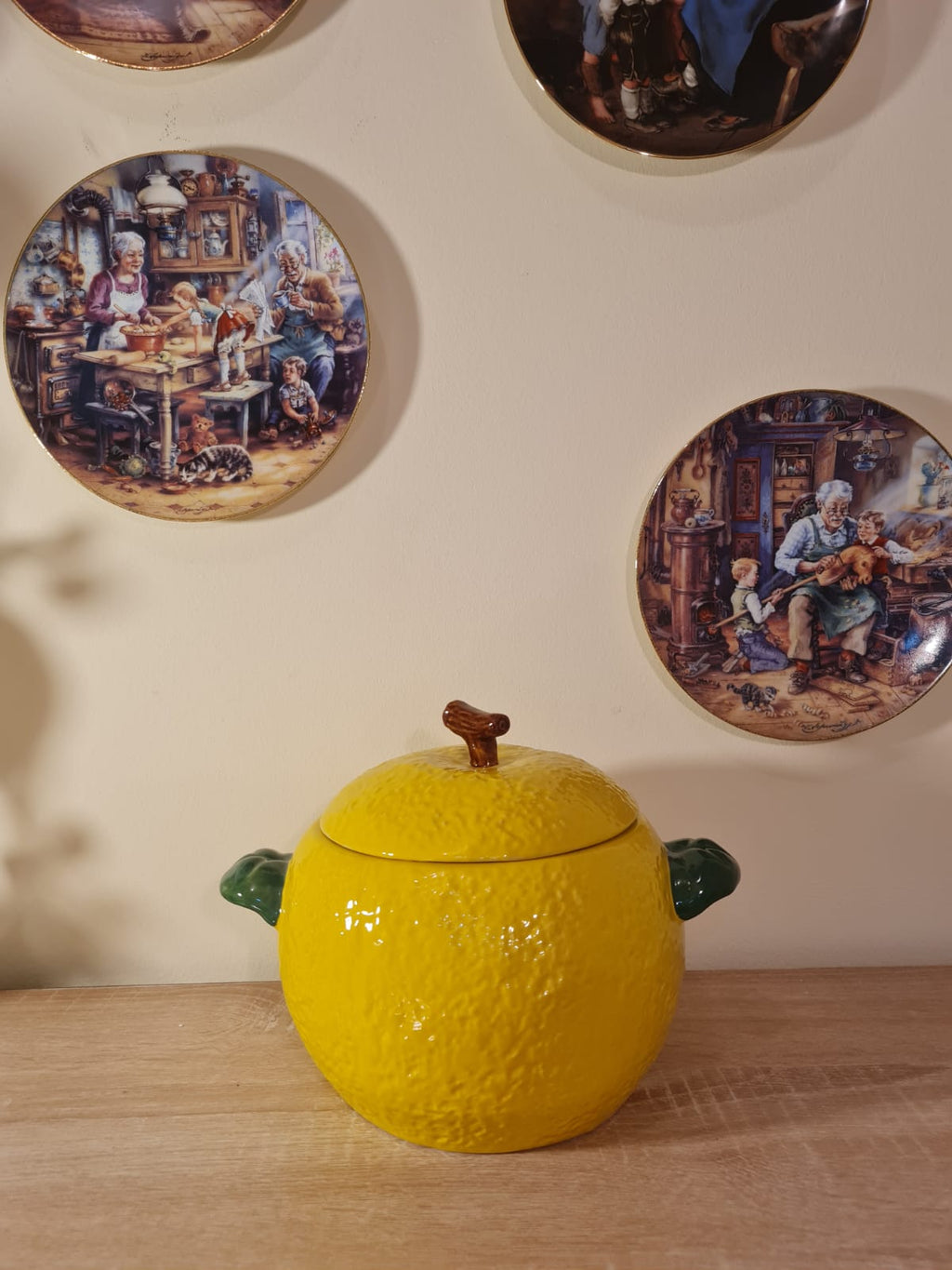Lemon Orchard Oven-Safe Ceramic Pot