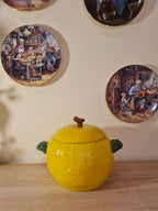 Lemon Orchard Oven-Safe Ceramic Pot