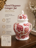 Statement Floral Ginger Jar