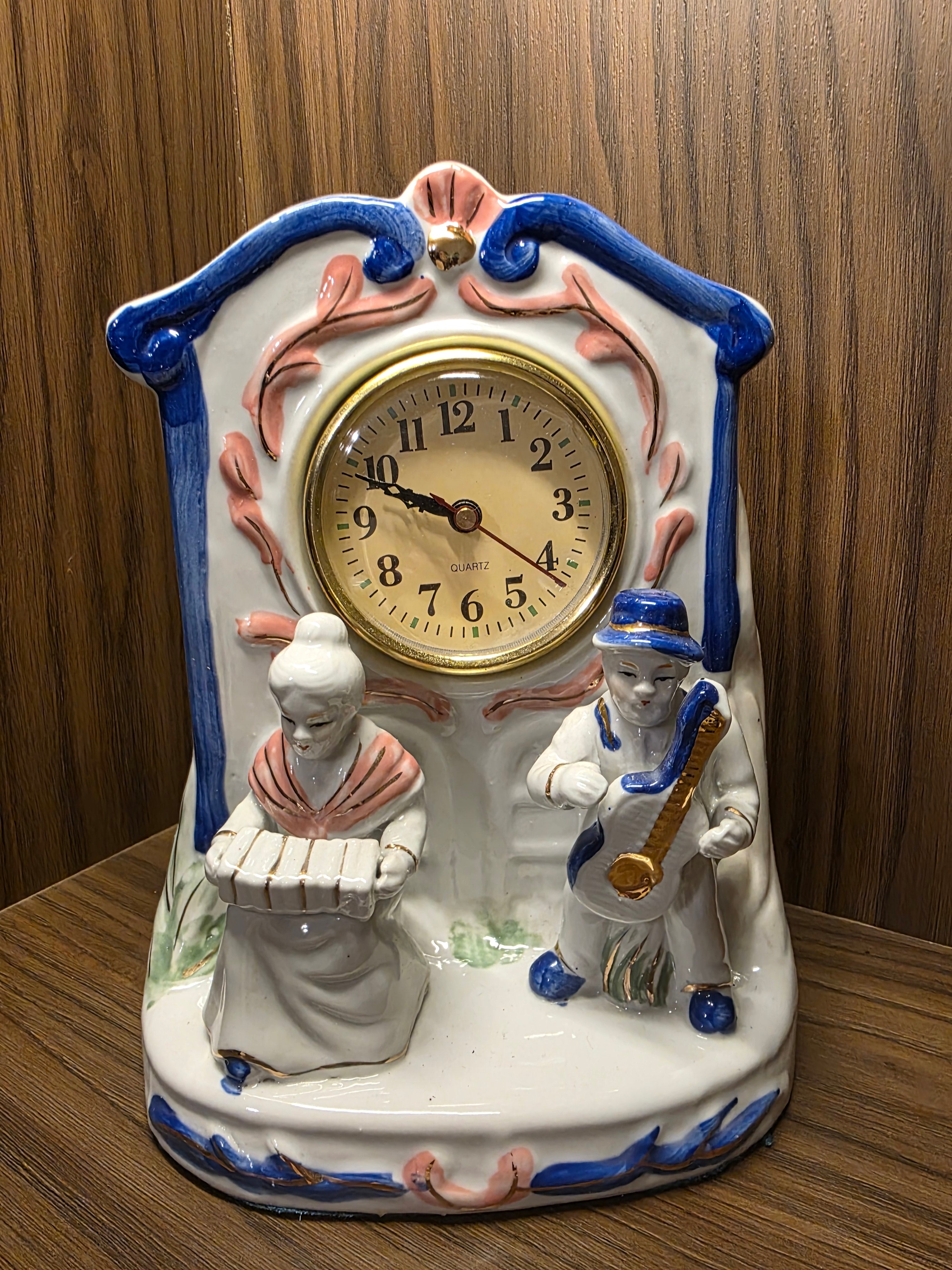 Vintage Porcelain Mantel Clock