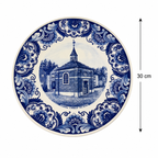 Hand-Painted Delft Holland Chapel Wall Plate