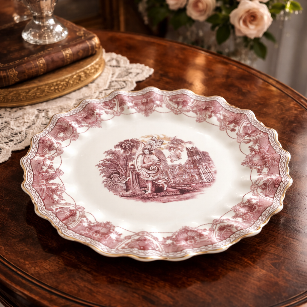 Vintage transferware plate