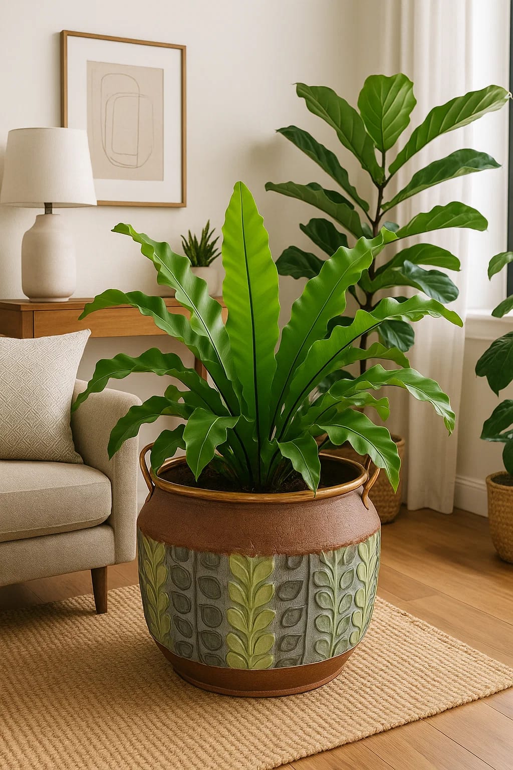 3 Elegant Kashmir-metal finish planters that blends timeless charm with modern design. Perf...
