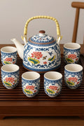 Ceramic Tea pot with 6 cups