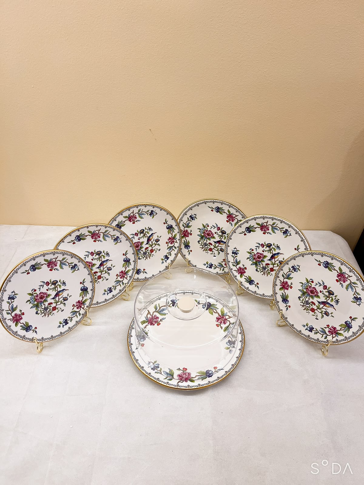Royal Garden Porcelain Dessert Set