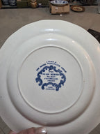 Royal Worcester "Avon Scenes" Blue Transferware Plate
