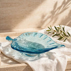 Ocean Blue Murano Art Glass Centerpiece