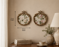 Vintage Copper Floral Print Wall Frames – Set of 2