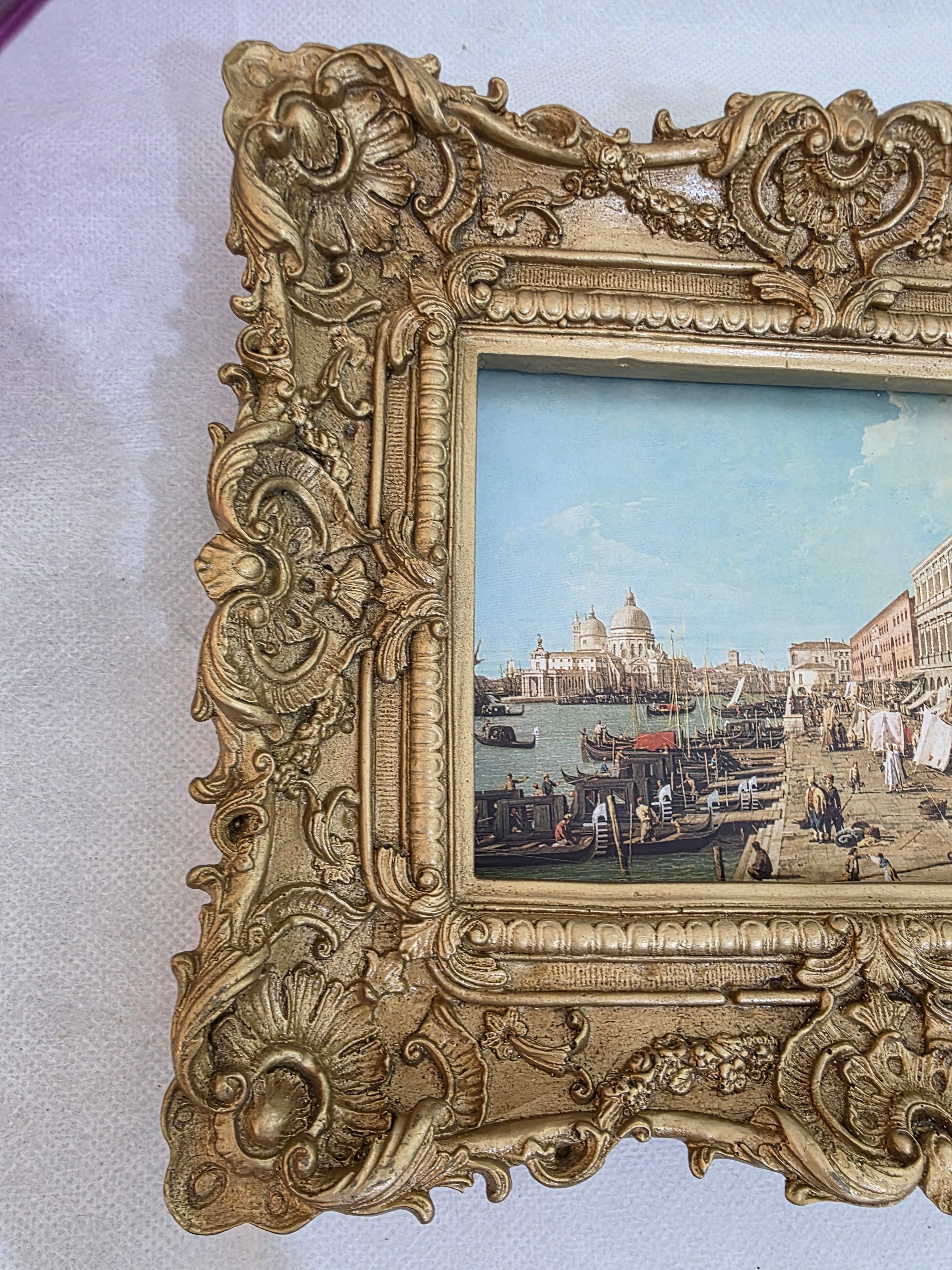 Vintage Venice Artwork Frame – Gold Baroque Elegance