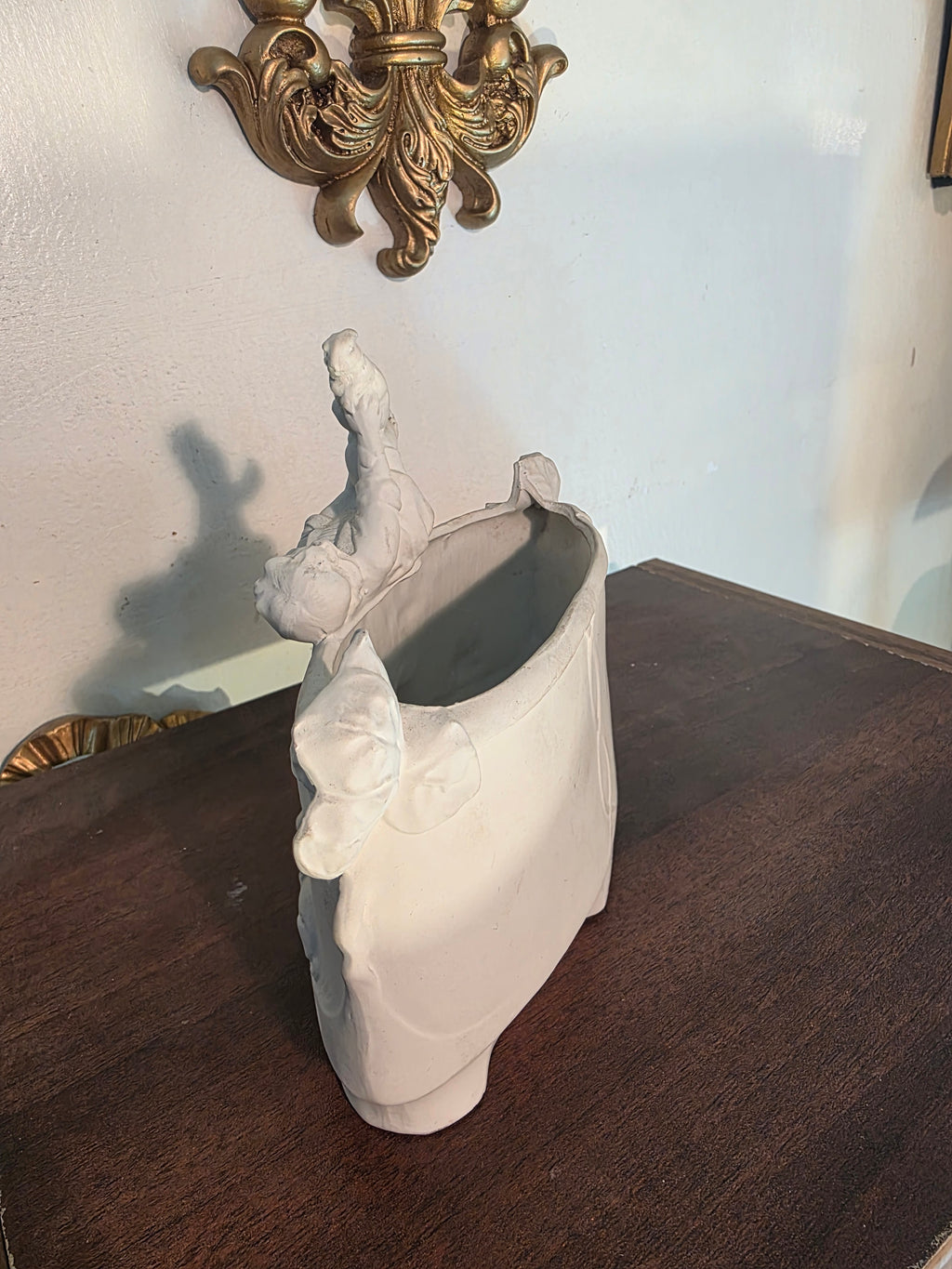French bisque porcelain Figurine Planter