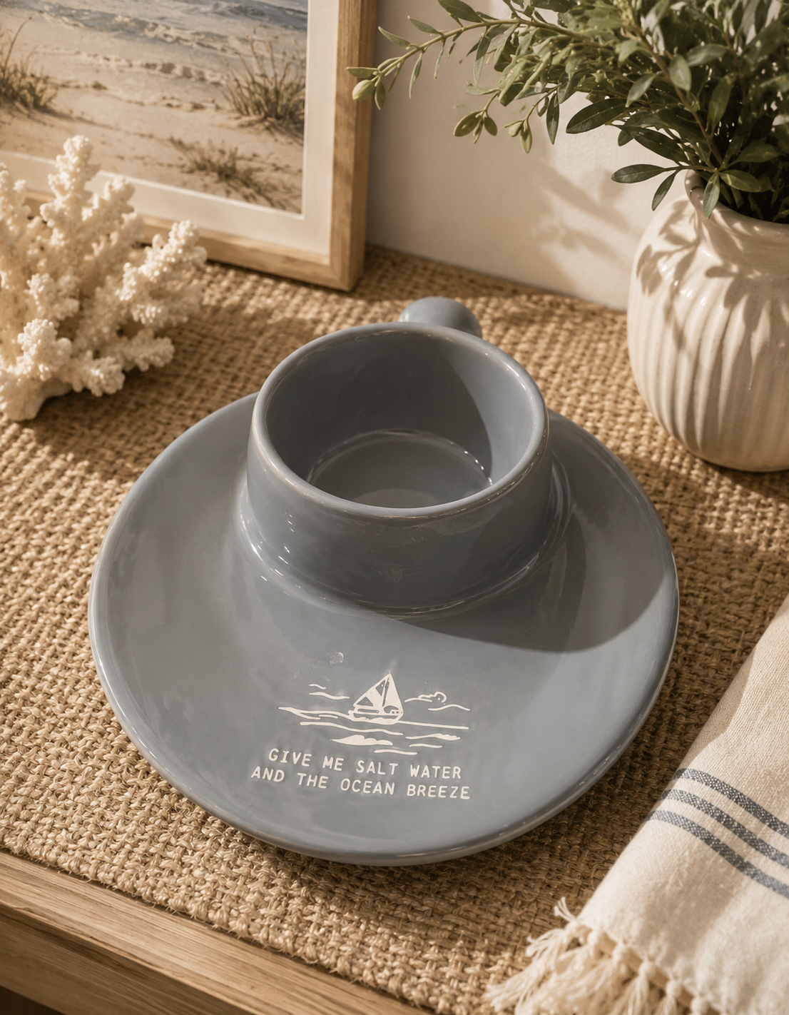 Coastal Snack & Dip Server