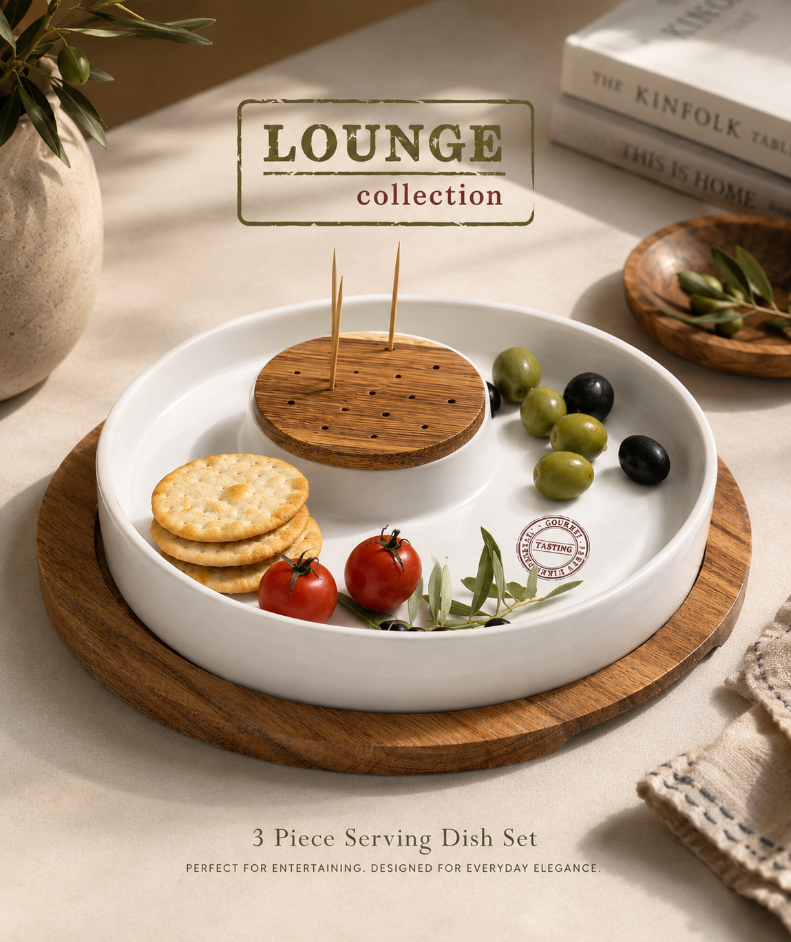 Premium Gourmet Serving Tray Set
