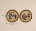 Antique Style French Round Wall Art Set
