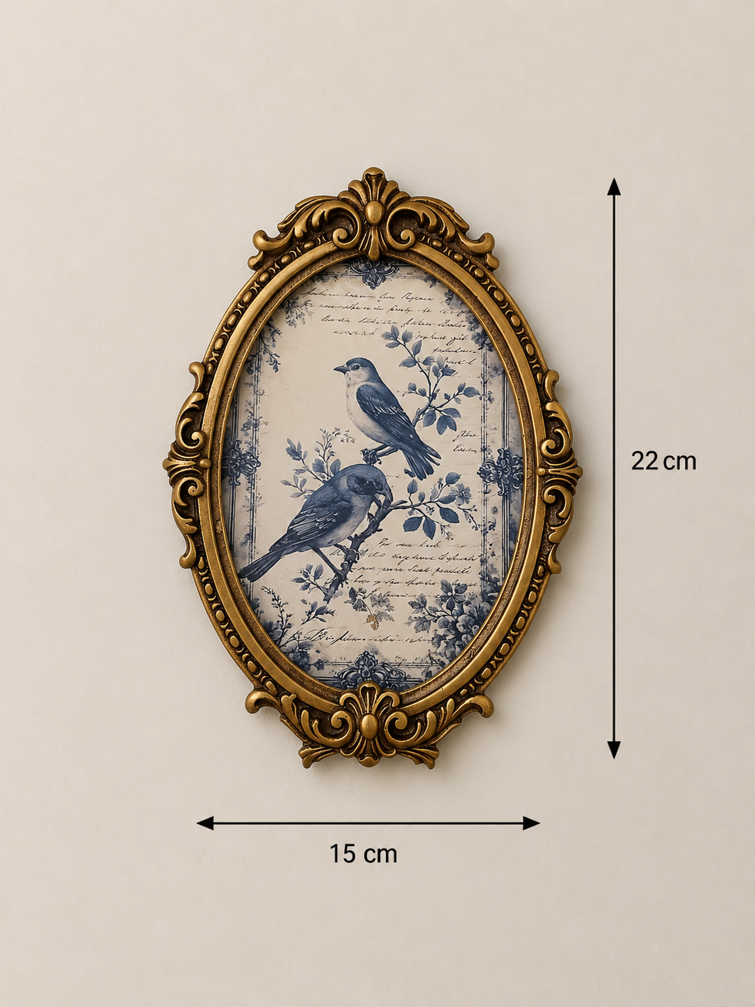 Vintage Birds Copper Wall Décor