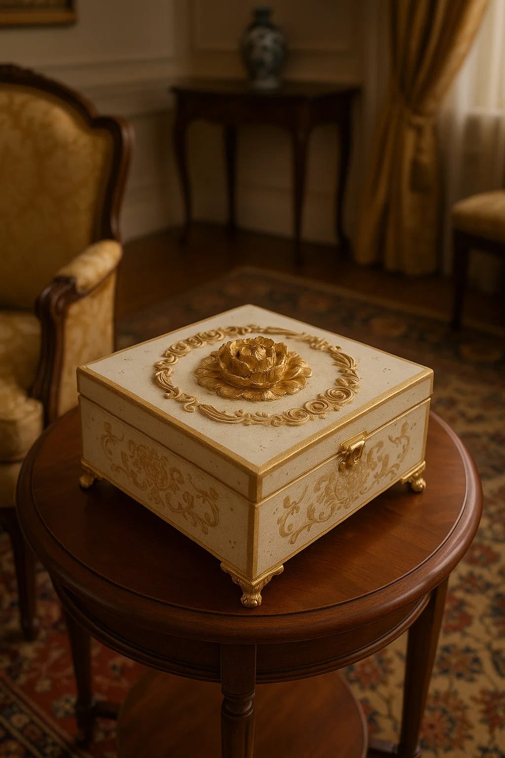 Hand Made Decoupage Classic Tea/Jewelry Box