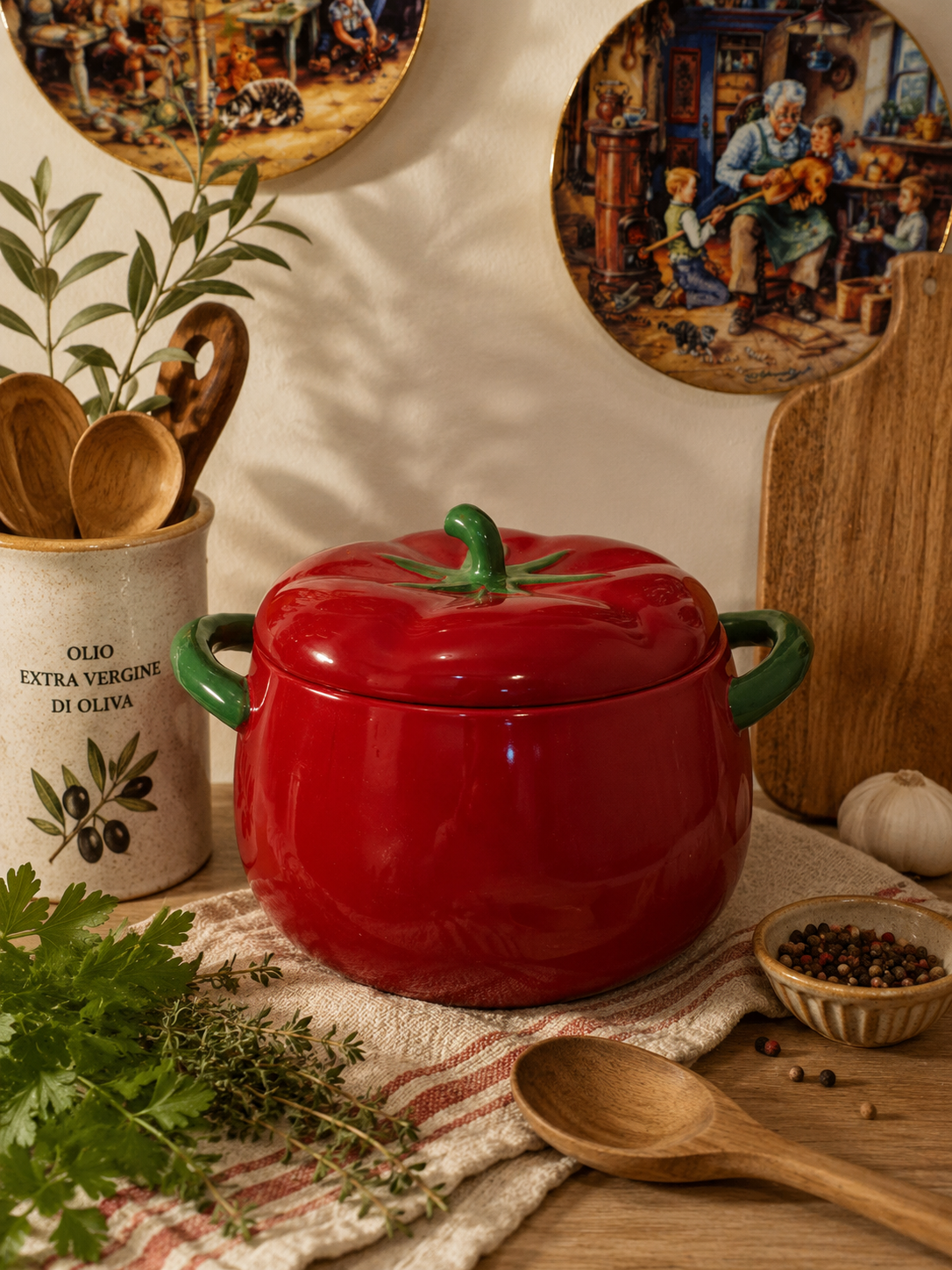 Tuscan Tomato Ceramic Baker