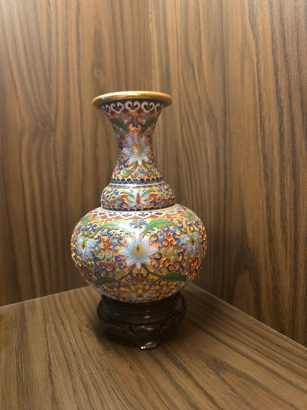 Imperial Cloisonné Floral Vase