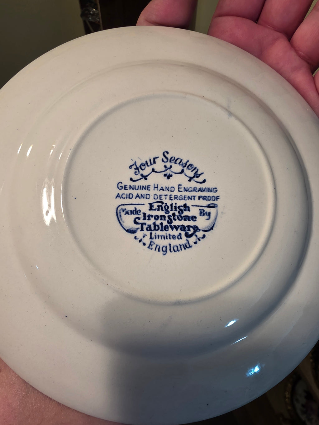 English Ironstone “Four Seasons” Plate Pair