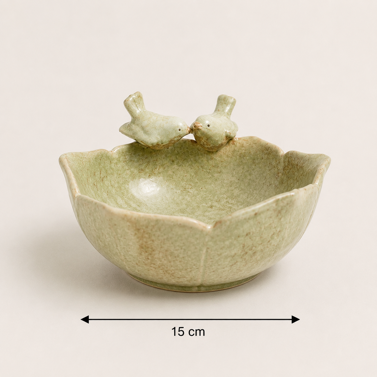 Lovebirds Ceramic Bowl
