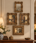 Old-World Charm – Antique Gold Resin Wall Décor Collection - 04