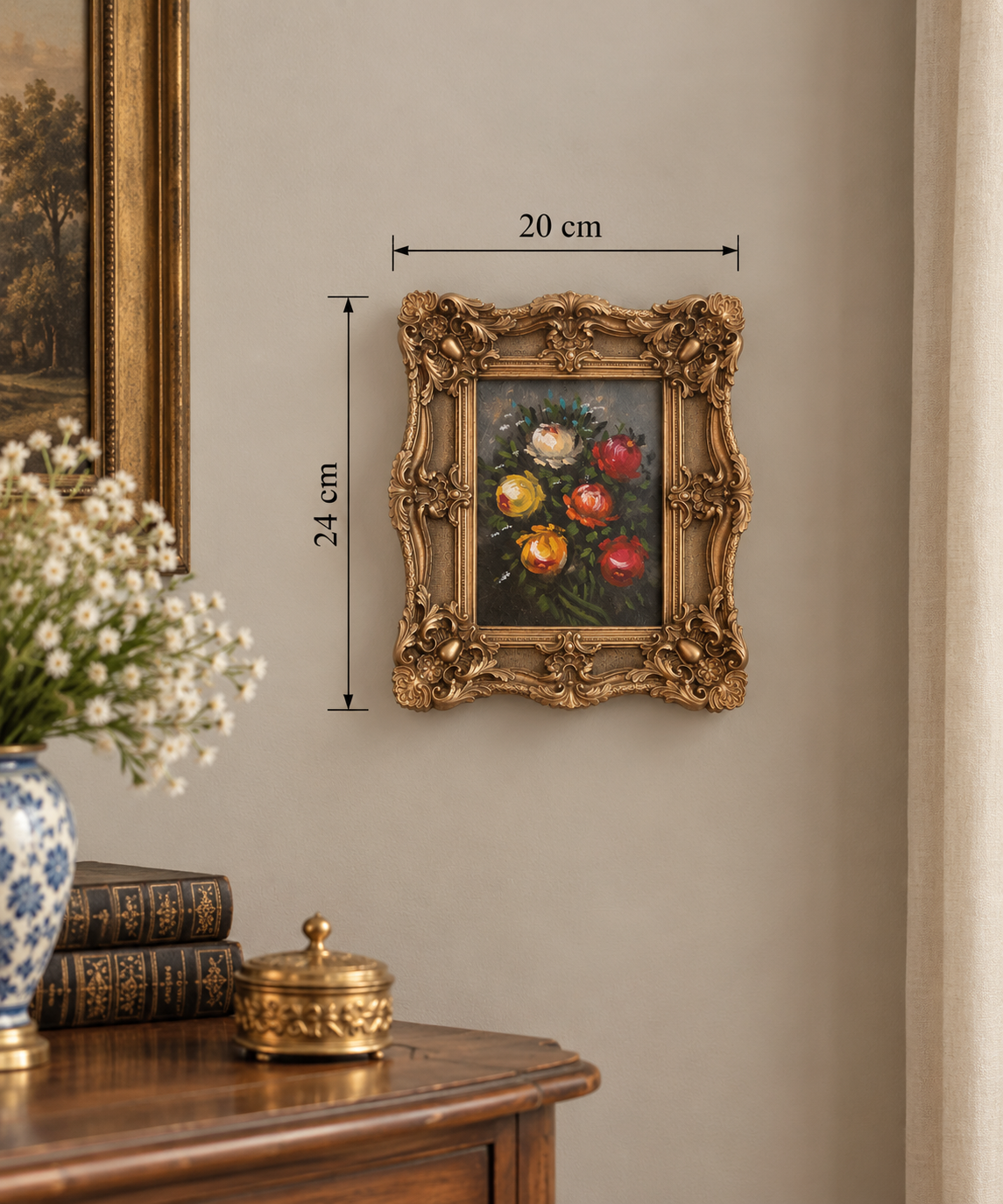 A Little Floral Masterpiece in Antique Gold