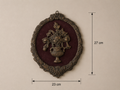 Antique Copper Floral Medallion Wall Plaque