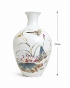 Lotus Bloom Chinese Porcelain Vase