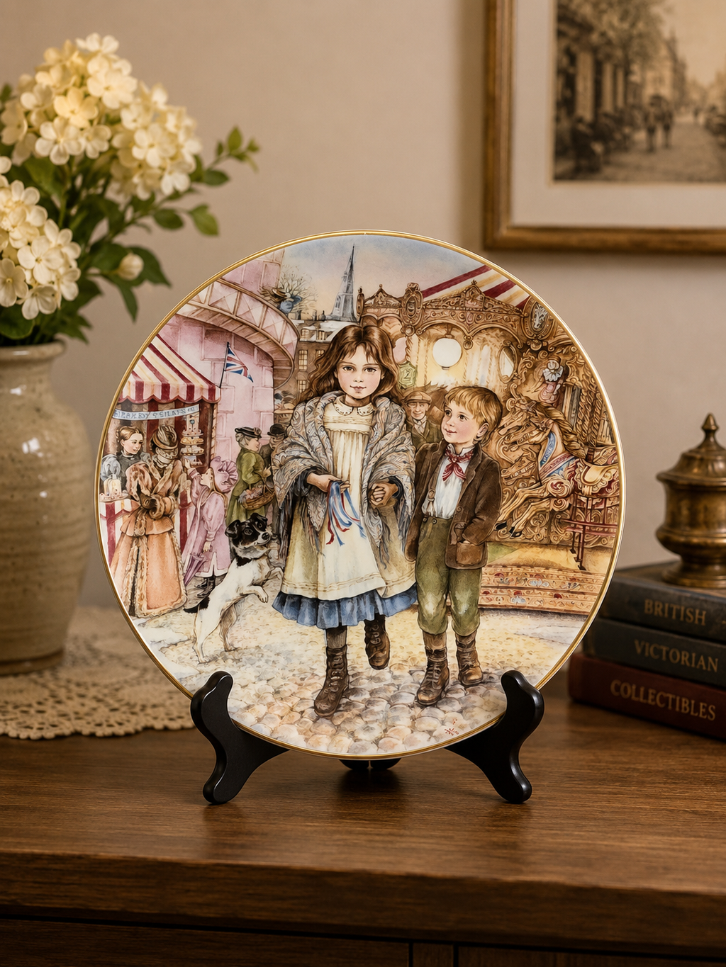 Royal Worcester "Fairground Magic" Collector Plate (1989)