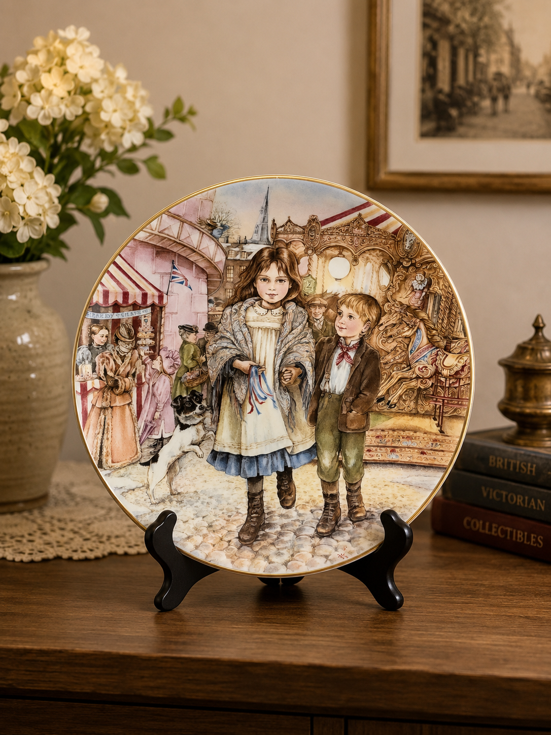 Royal Worcester "Fairground Magic" Collector Plate (1989)