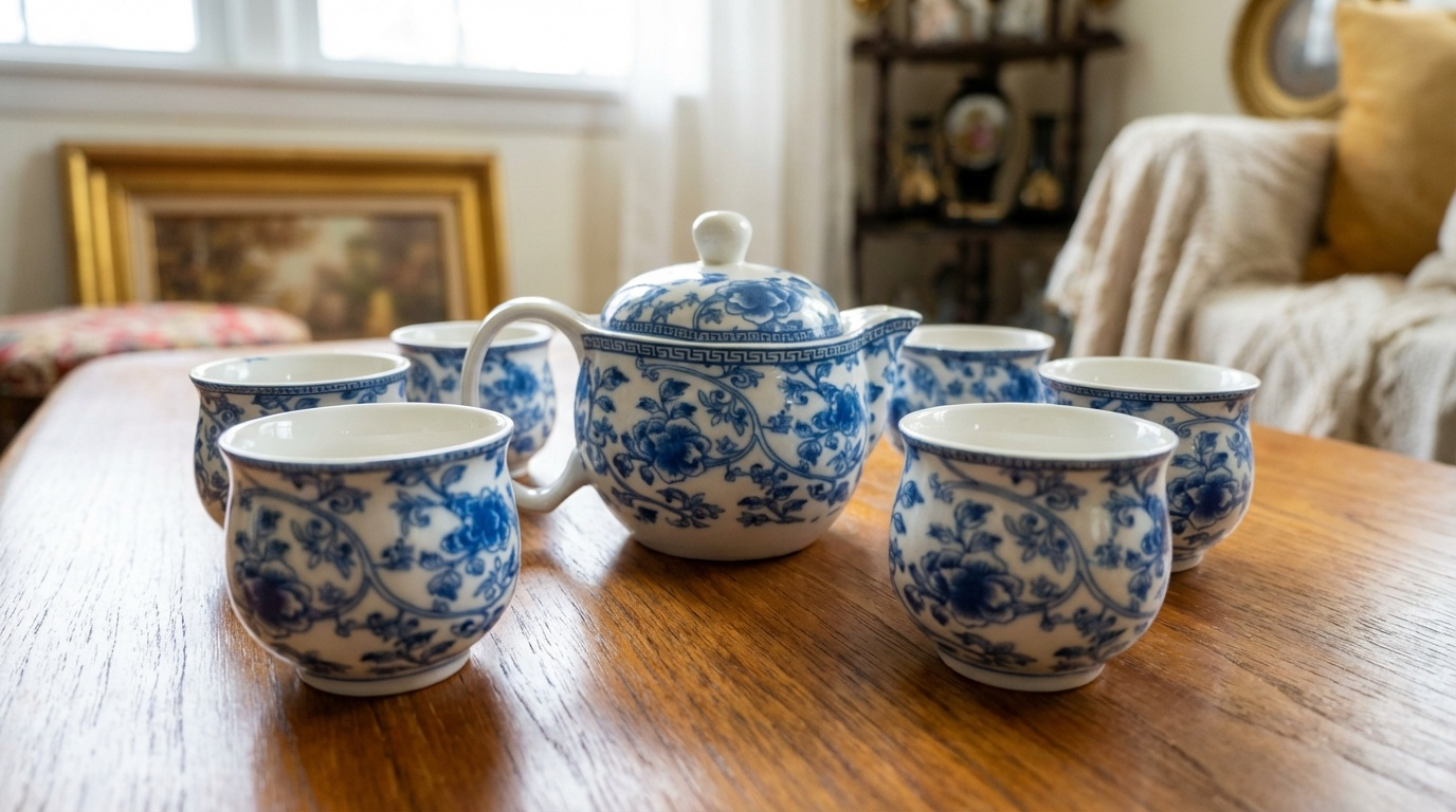 Celestial Blue Tea Ensemble