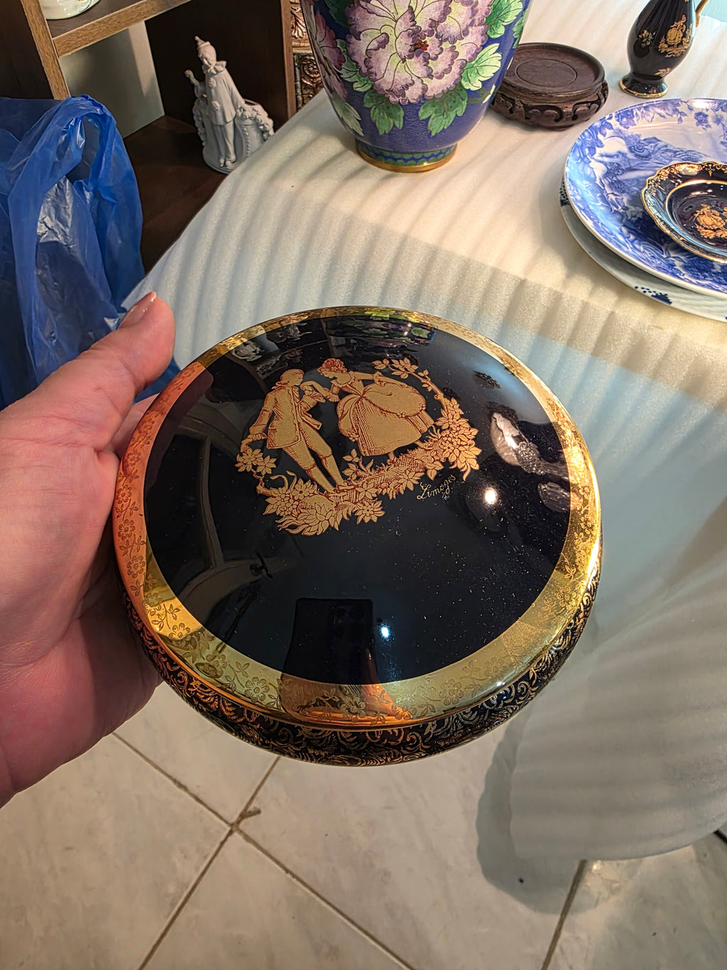 Limoges France Porcelain Bonbonnière